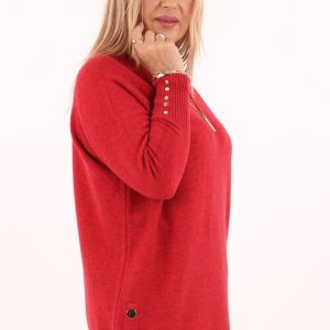 melanzowy-sweter-oversize-czerwony (3)