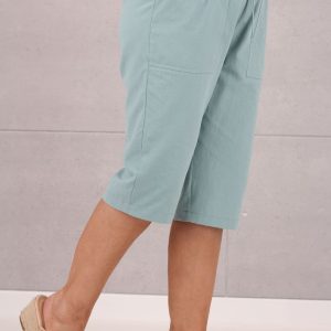 bawelniane-spodnie-letnie-za-kolano-damskie-mietowe (4)