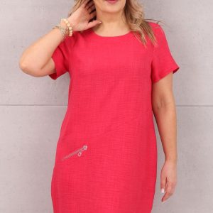 elegancka-sukienka-lniana-na-lato-rozowa (3)