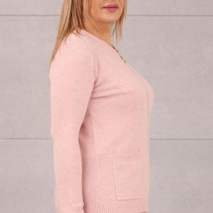 klasyczny-sweter-rozpinany-pudrowy-roz (5)