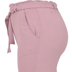 rozowe-szorty-damskie-plus-size-z-wiazaniem (3)