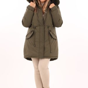 Kurtka zimowa parka khaki