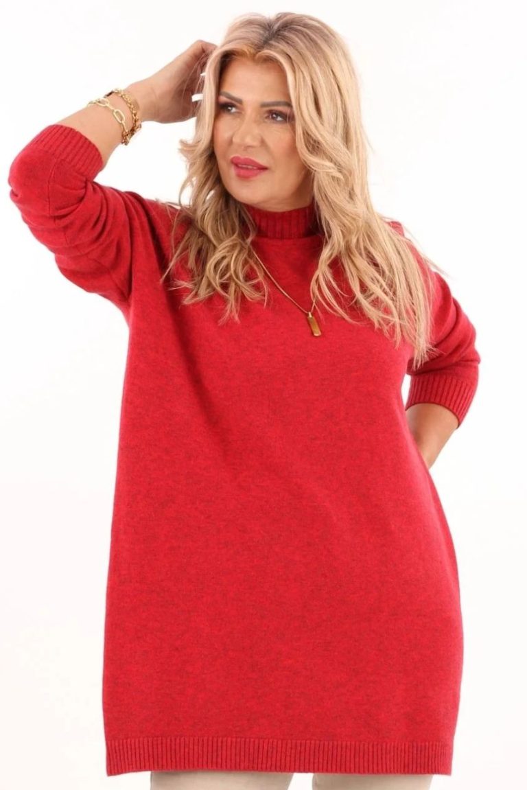 sweter damski plus size